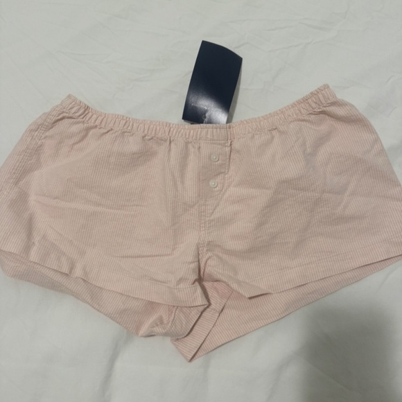 Brandy Melville pink white striped shorts - Picture 1 of 1